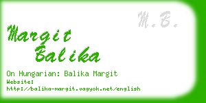 margit balika business card